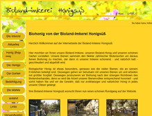 Tablet Screenshot of imkerei-honigsuess.de